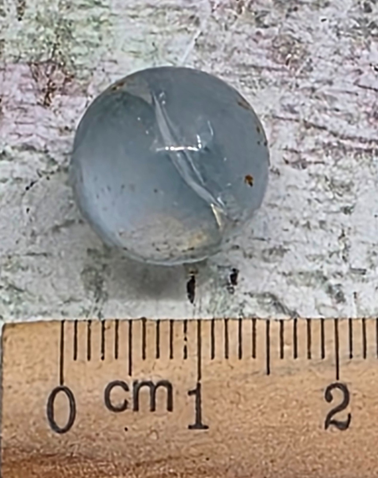 Vintage Clear Glass Marble Transparent Clearie Shooter Ball Toy Collectible