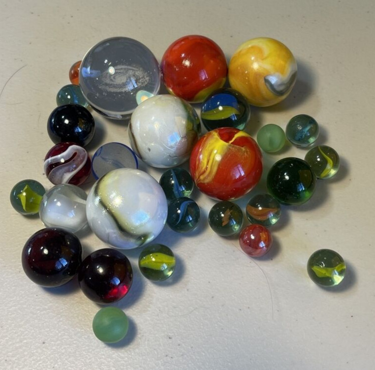 Vintage Marble Lot – 39 Count – Small Medium And Large – Make offer – Free Ship