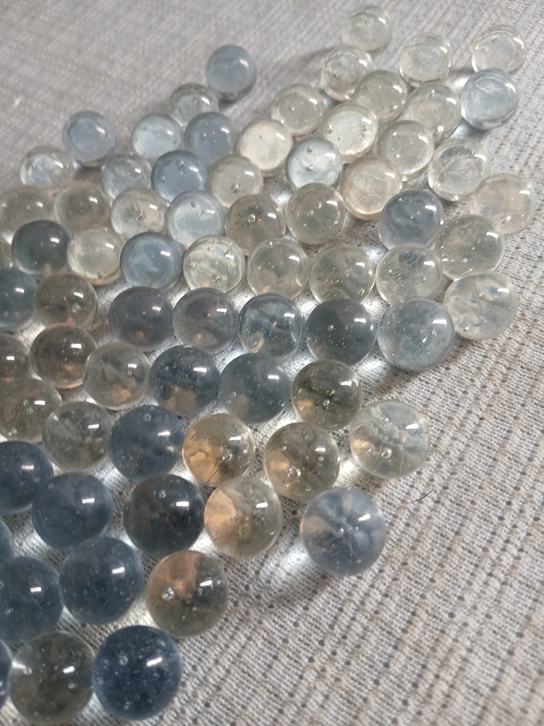 CLEAR GLASS MARBLES 4 POUNDS 12mm OLDER CHAMPION $24.99 Free Ship