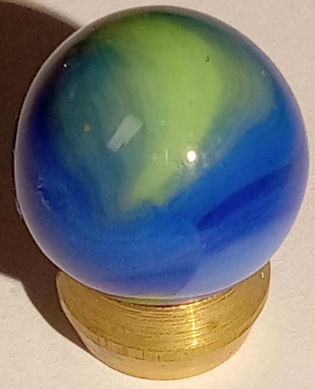 Vintage MARBLE KING Blended Dragonfly Cub Scout Rainbow 5/8″ St Marys Hybrid