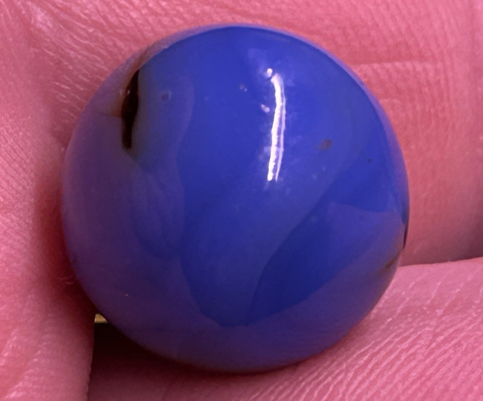 Vintage Akro Agate Or Peltier Glass 0.60” Swirl Marble Near Mint!