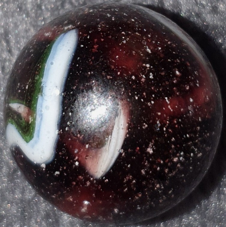 15/16″+ Exceptional UV Active Veiligglas Wirepull Type 4 Vintage Marble NM++++