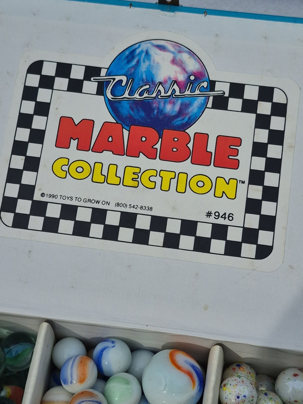 Classic Marble Collection 1990 Toys To Grow On Open Complete Chest Original #946