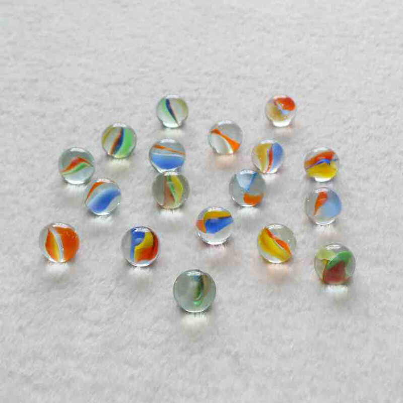 20 to 150 Pcs Coloured Glass Marbles Traditional Vintage Classic Kids Toys Game
