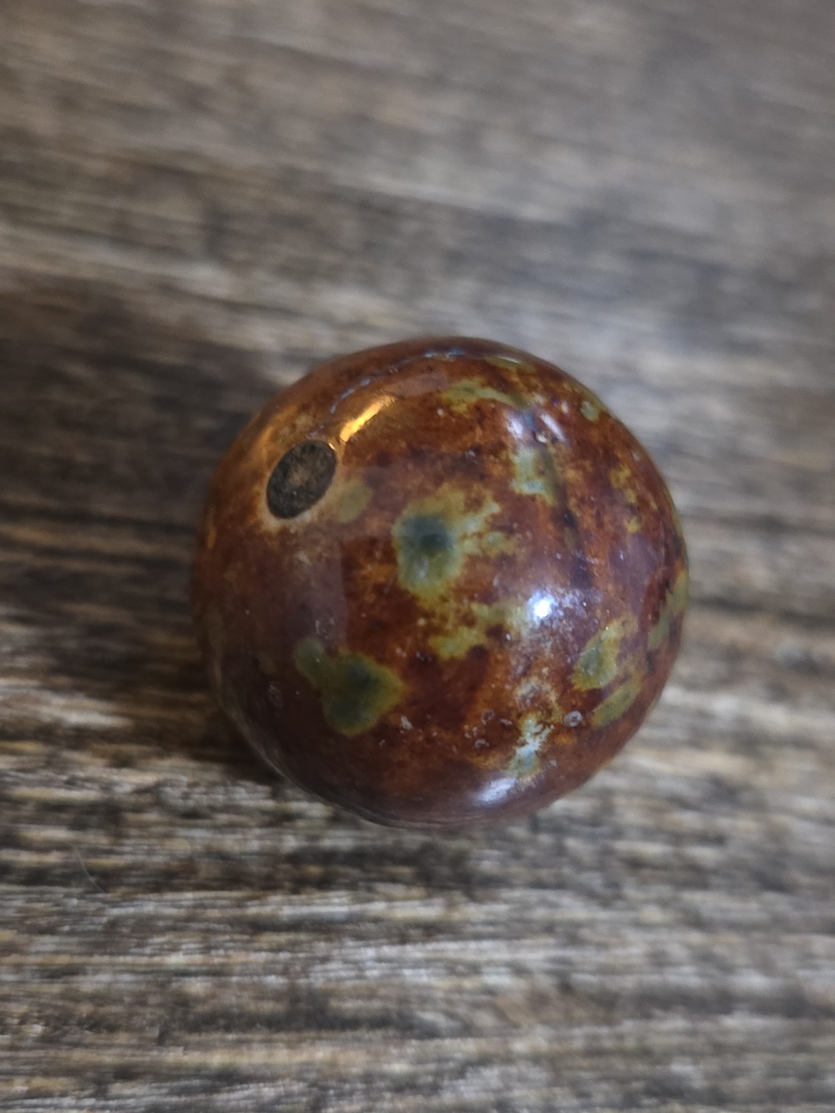 Antique Bennington Victorina era Clay Toy Marble .91 Inch