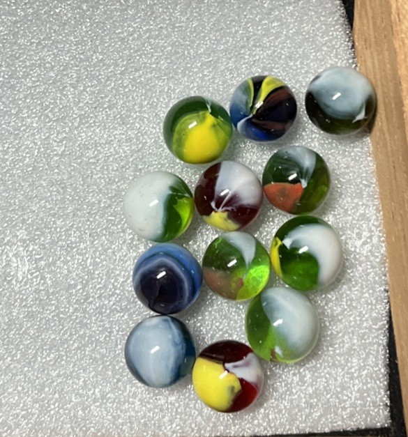 Vintage Marbles Lot Swirl Patch Translucent Marble King Peltier Agate