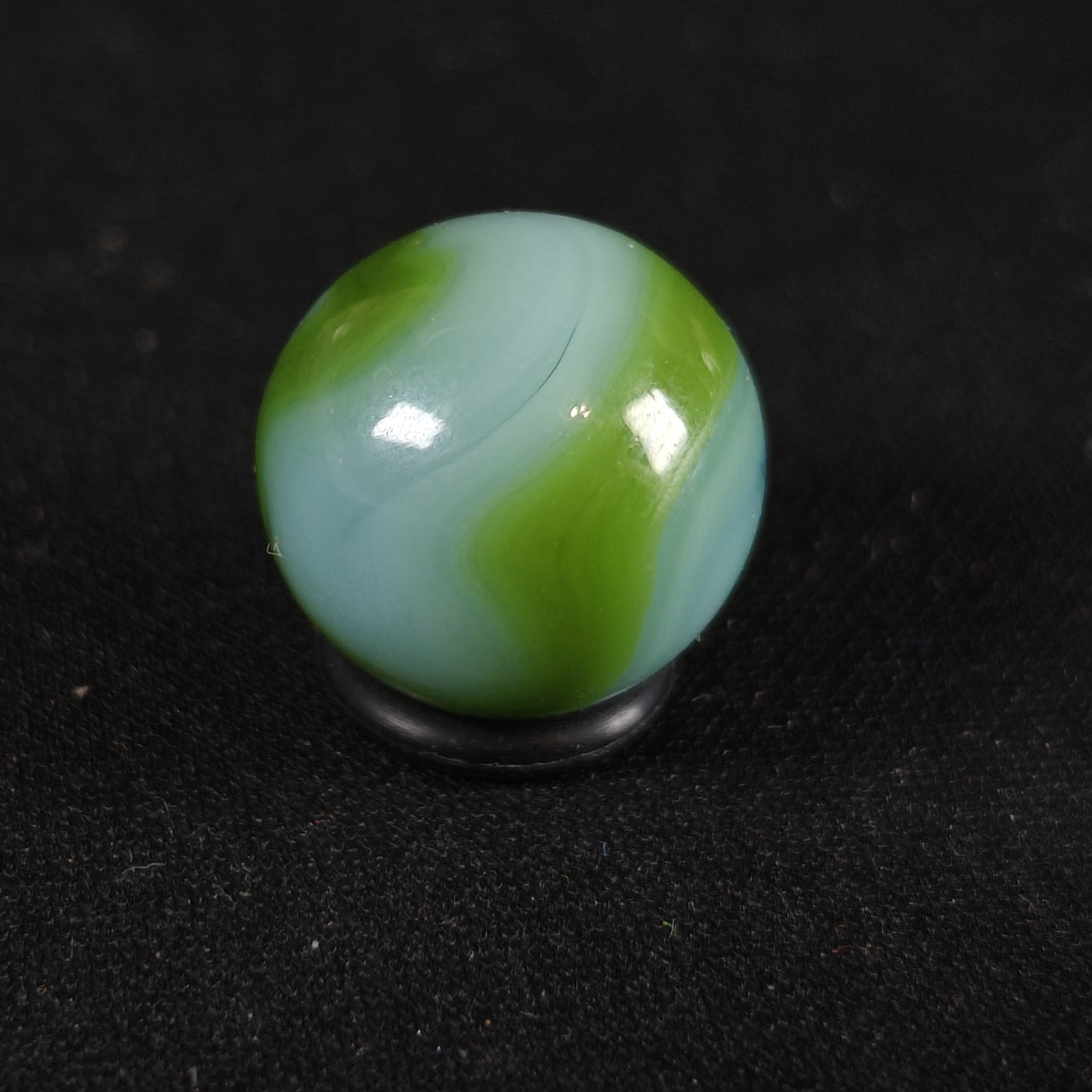 Vintage Marble – Alley / Ravenswood .64″ Blue & Green Wvs West Virginia Swirl