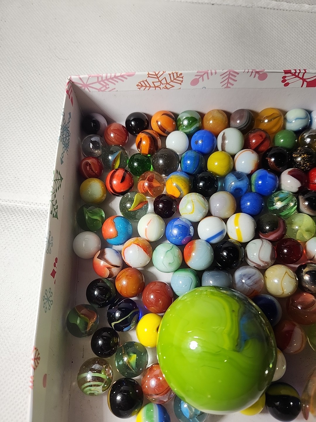 3lbs Fancy & Common Marbles Shooters Toe Breakers New & Old Rare Mix You Get All