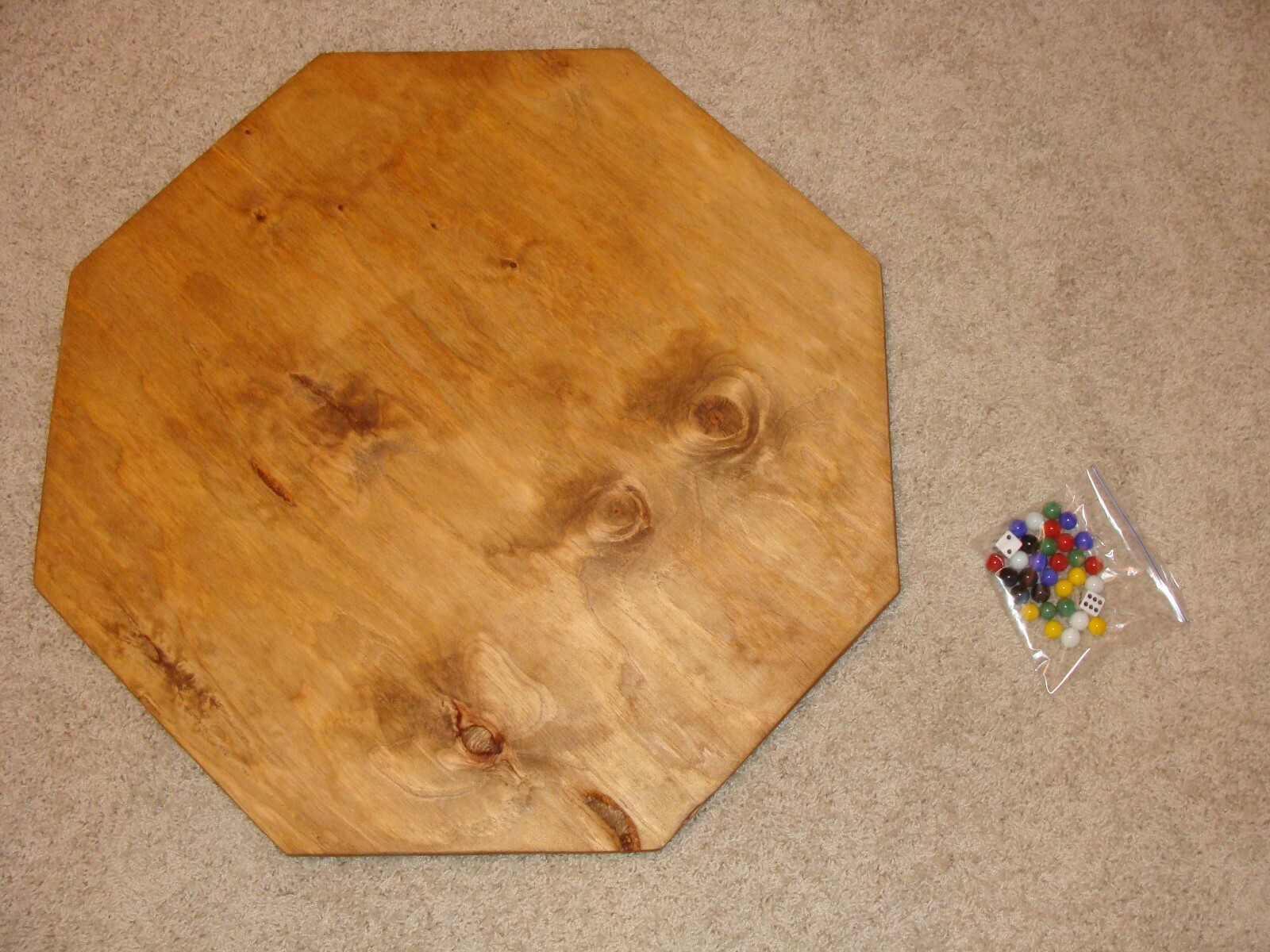 Wood Marble Board Game. Wahoo. Sorry. 2 to 6 player. Hand Made. GJ1