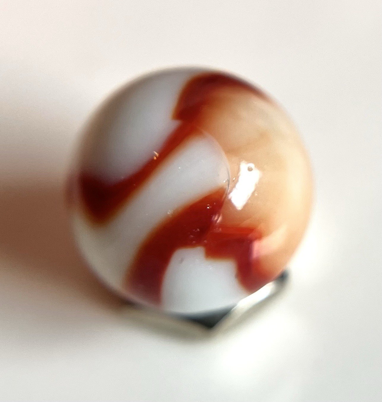 💥 Peltier Rainbo Baseball Bloody Red Ribbon and Patch Marble Mint-