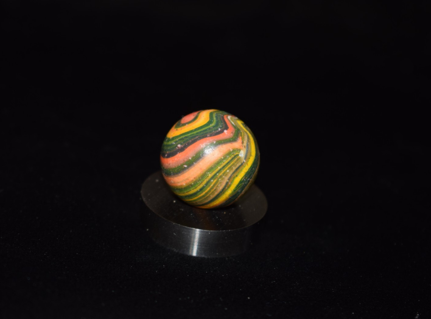 👩🏻➖⏩Handmade Italina Clay Swirl Marble Heavy💪⚫➖⚫ 💪Shooter 🎯 Size .781″