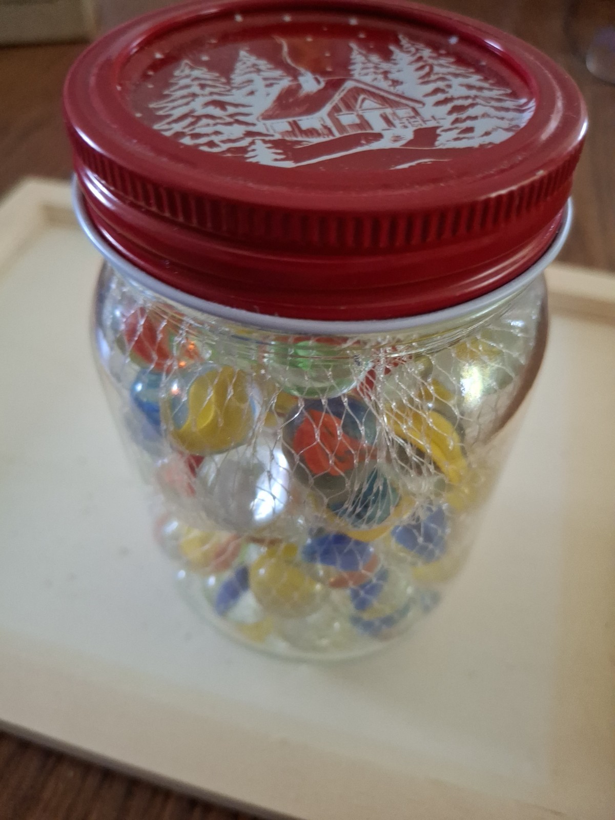 Lot Of 2-50 Pack Marbles With Shooter (MarBallz) With Pint Christmas Jar