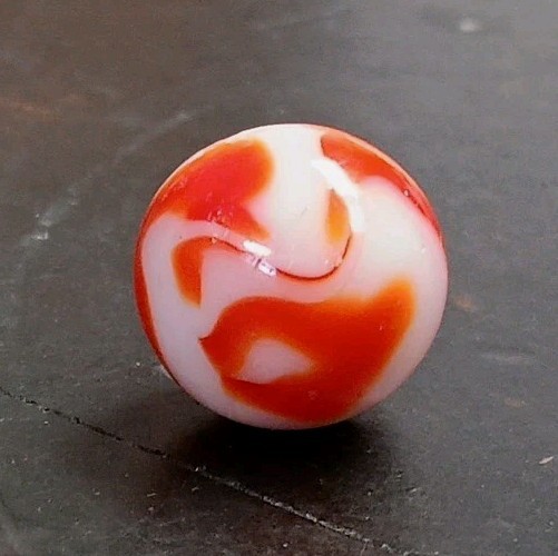 Vintage Marbles Peltier Alley Ravenswood Christensen Flame Swirl .63″ Marble