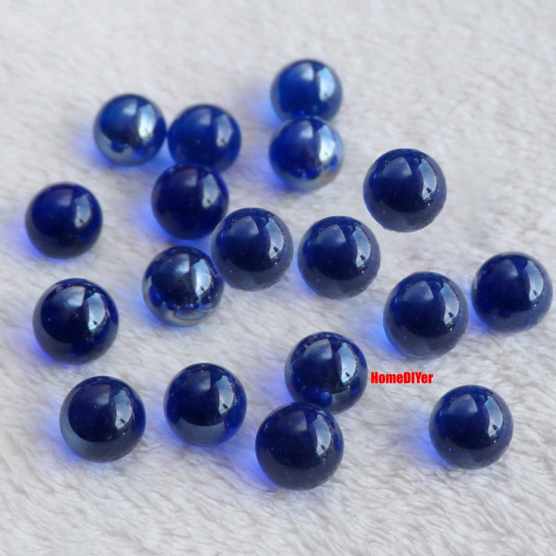 16mm Colourful Glass Marbles Solid Balls Traditional Kids’ Toys Games Decorative