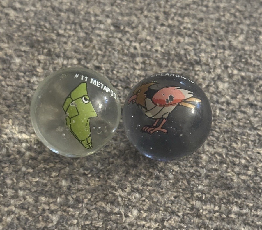 Vtg Pokemon Marbles Lot of 5 Bandai Toy Biz 1999 – Articuno Zapdos Metapod READ