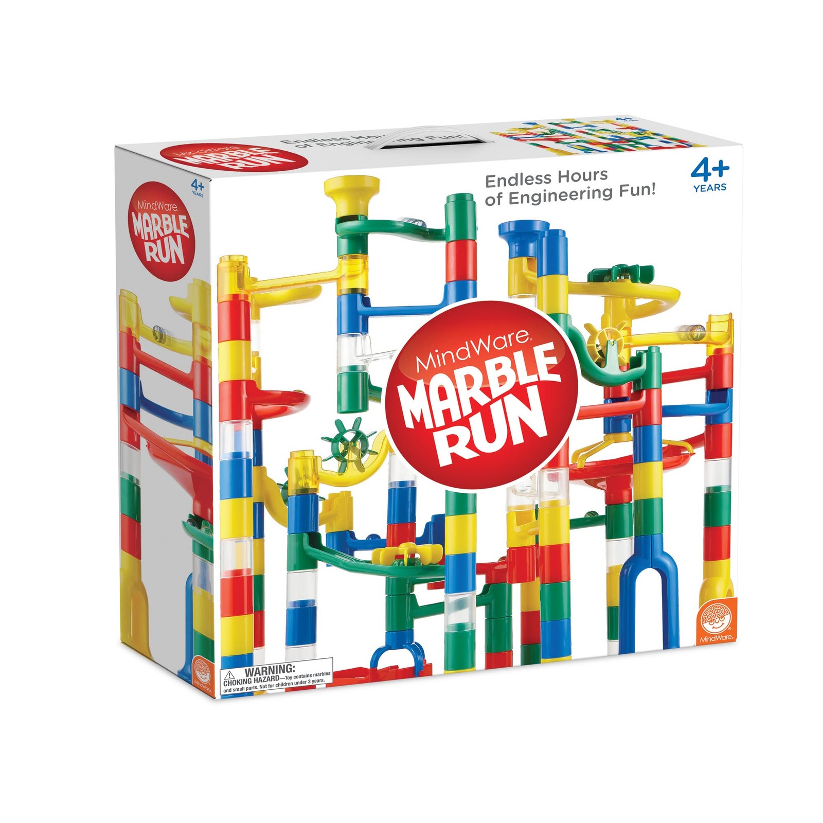 MindWare Marble Run: 123 Piece Set (103 38 cm x 45 x 8.9 cm, Multicolored