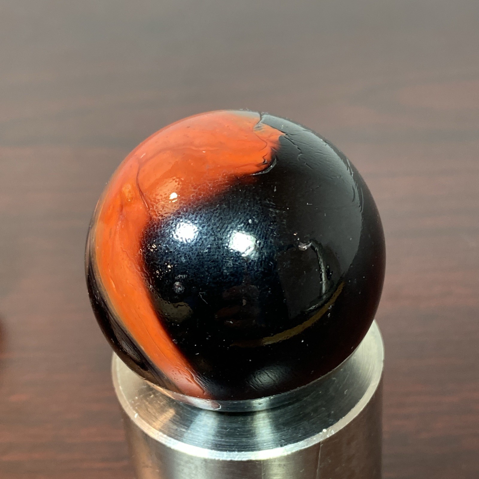 VACOR TWISTER 1.6” Electric Orange Black Boulder MEGA Mammoth Toe Breaker Marble
