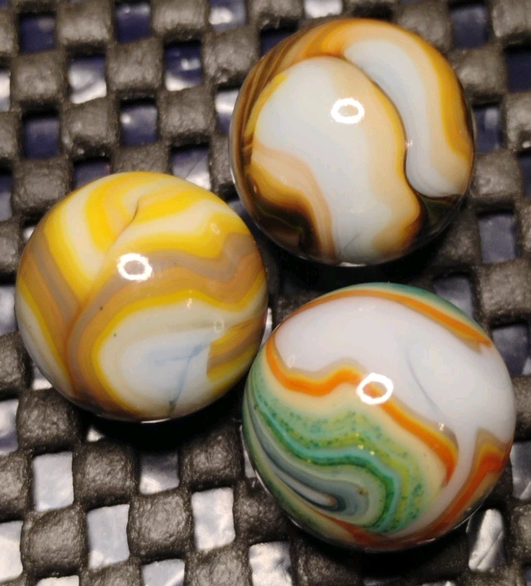 .69″-.65″ D.A.S. MARBLES LOT💥JOKER JUBILEE💥VHTF SWIRL TOY MINT +/-