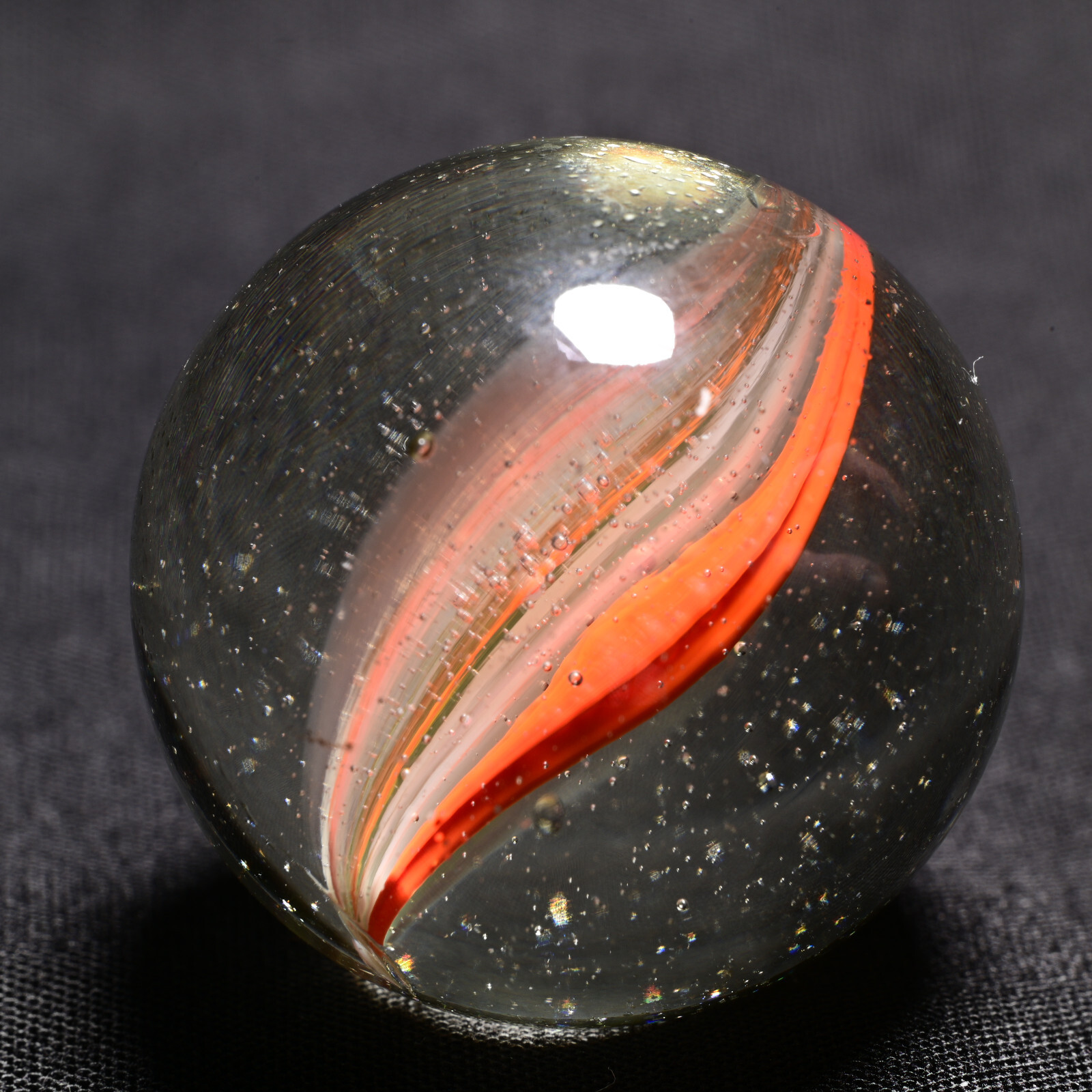 XL French Sparkler Vintage Marble Neon Hues Arc 27.4mm, 1.08”Inch