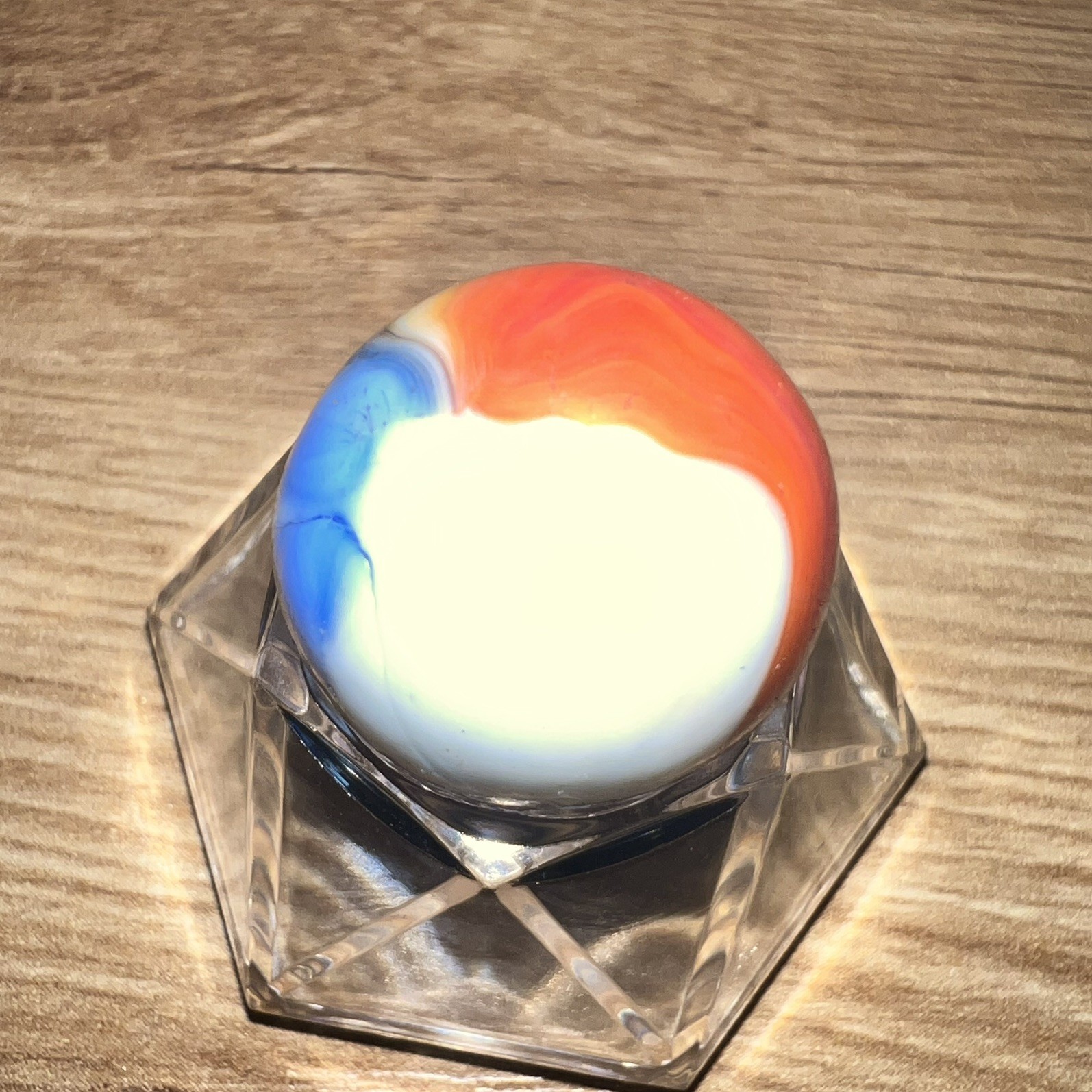 AKRO AGATE 🇺🇸LIBERTY🇺🇸 MARBLE Slightly wonky, one of a kind 🥰 13/16