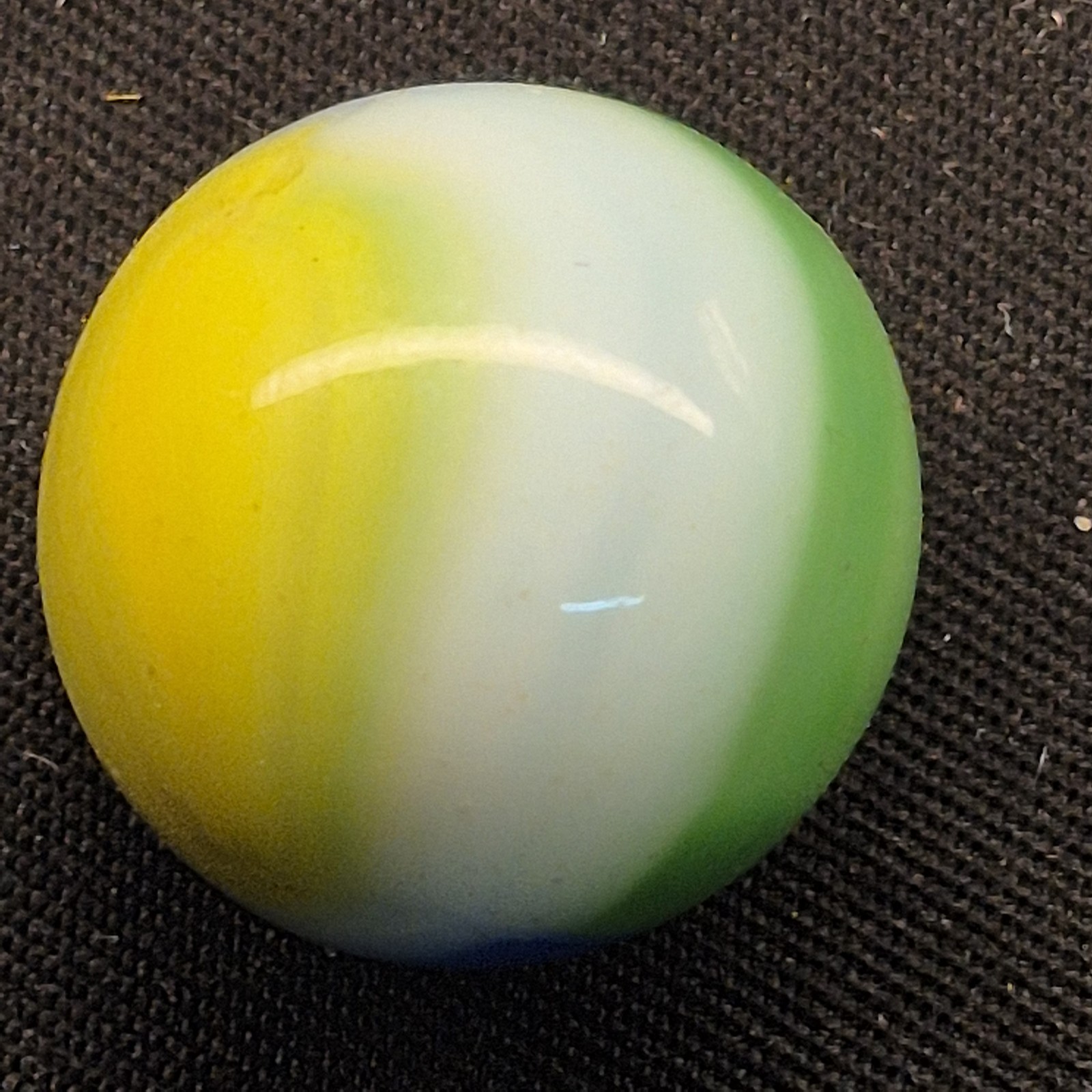 Marble King Rainbo Patch Glass Lot 5 Marbles 5/8″ Near Mint
