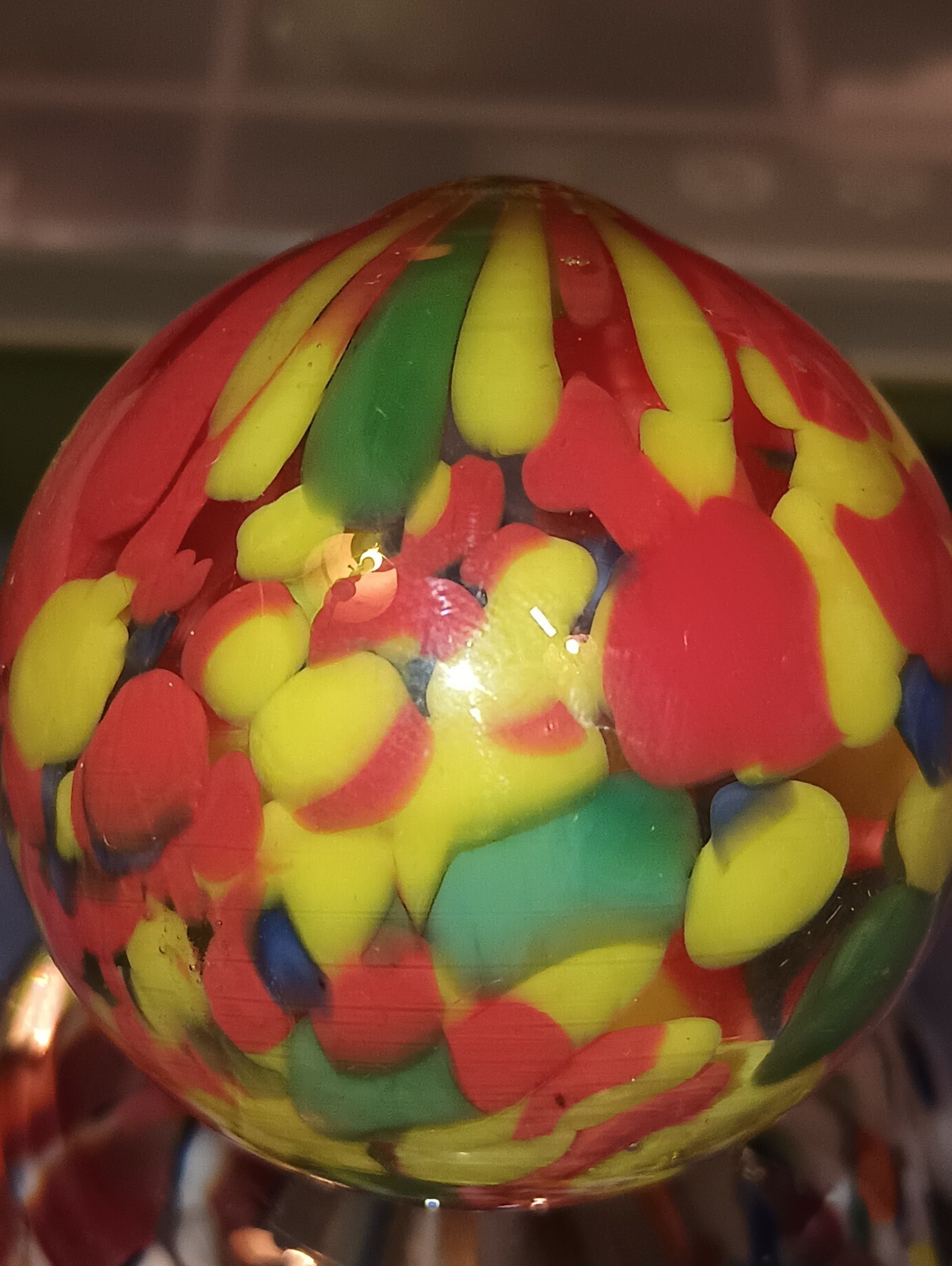 AWESOME RARE HUGE 1.89 VACOR ATMOSPHERE MARBLE!! GUINEA PATTERN!! LQQK!!