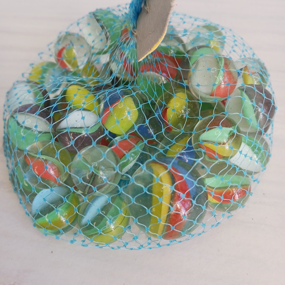 VTG 1981 Imperial 49 Marbles 1 Shooter No.7850 Color Vein RARE Whole Bag NEW