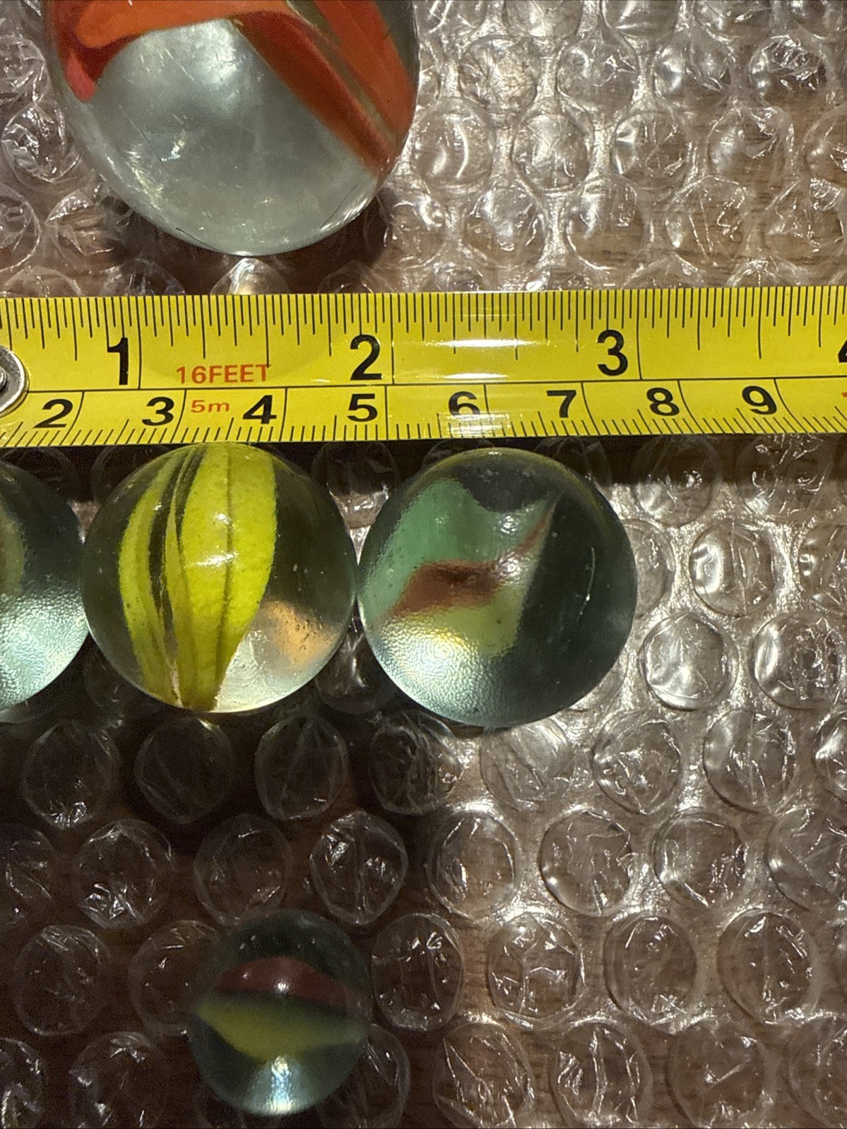 4 Large Marbles (shooters, Mammoth?)
