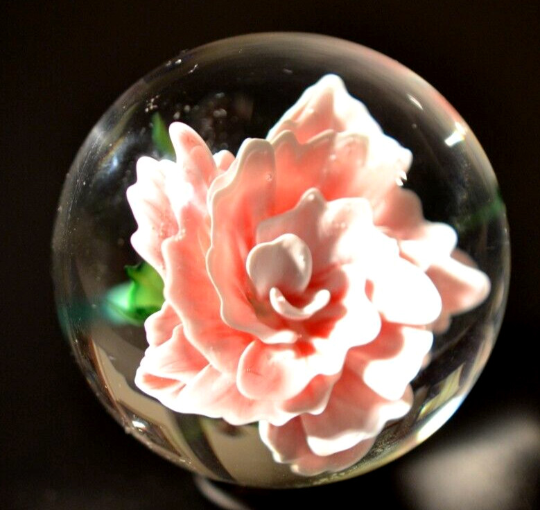 ED DAVIS GLASS MARBLE/1.624″-GLASS ROSE-OLIVE,ROSE,PINK,MAGENTA,MINT GREEN/FAST