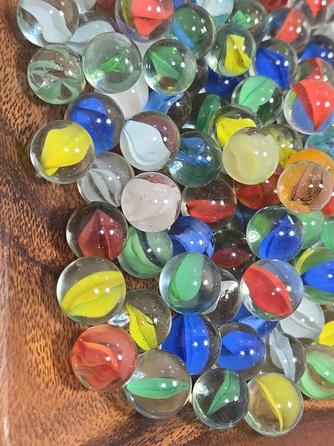 Vintage Glass Cat’s Eye – One Color – Marbles (136) Lot