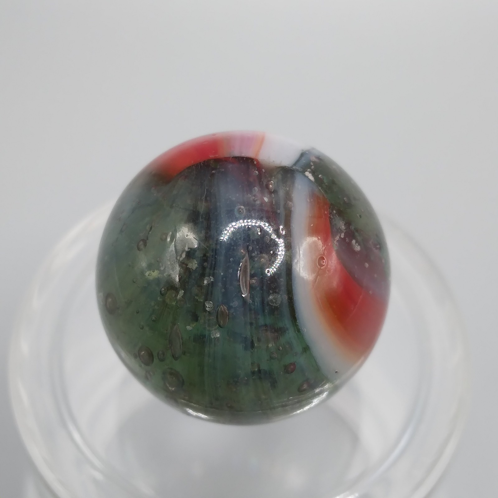0.60″ Vintage Marble- Kokomo Peltier Vitro Marble King Akro – Quick List #Q37