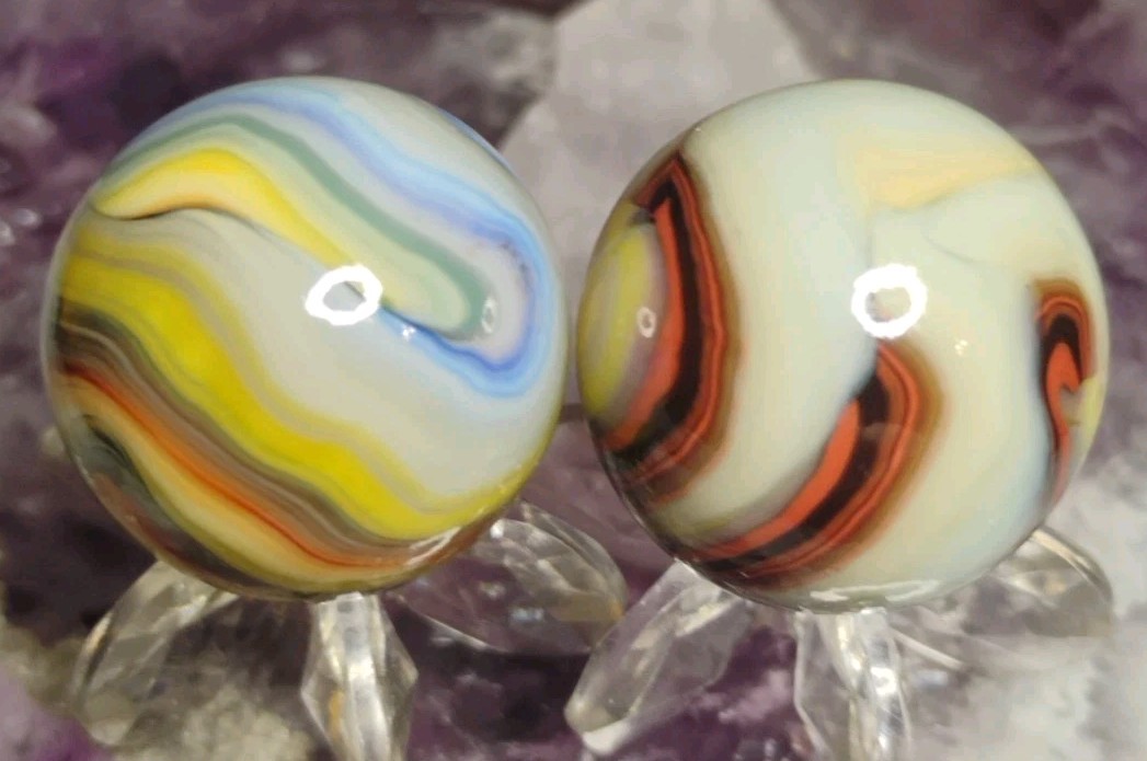 .77″ JABO MARBLES “LEO” 8/8/12 NM LOT X2