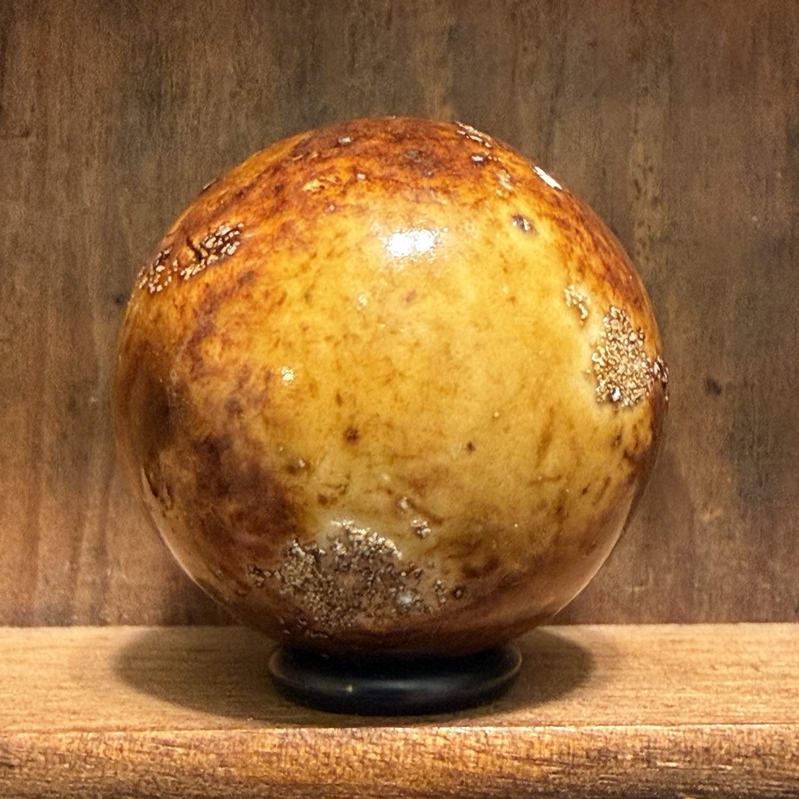 Large Antique German Handmade Bennington Marble 1-3/16” Mint(-) | 292