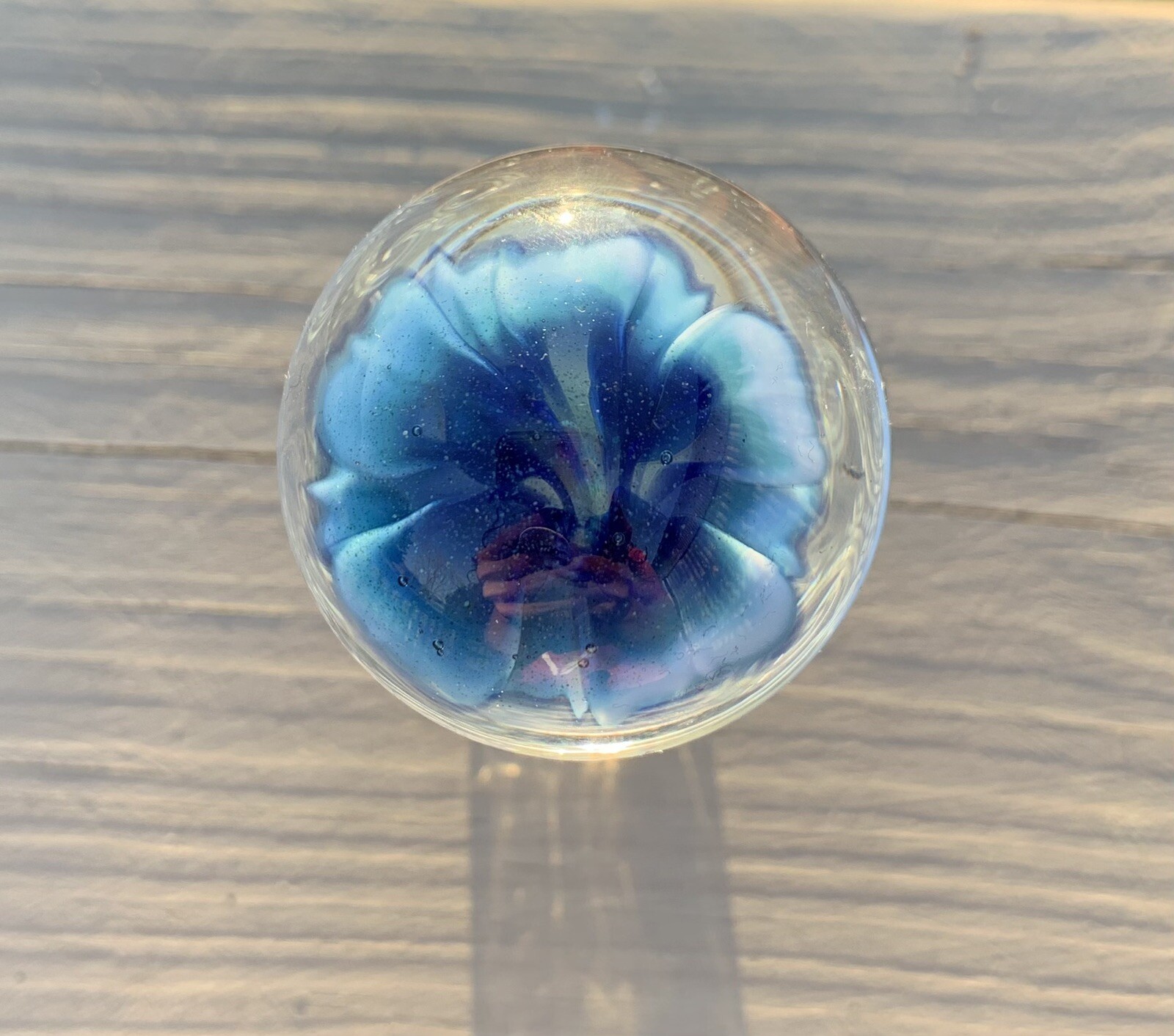 Beautiful blue flower marble large contemporary