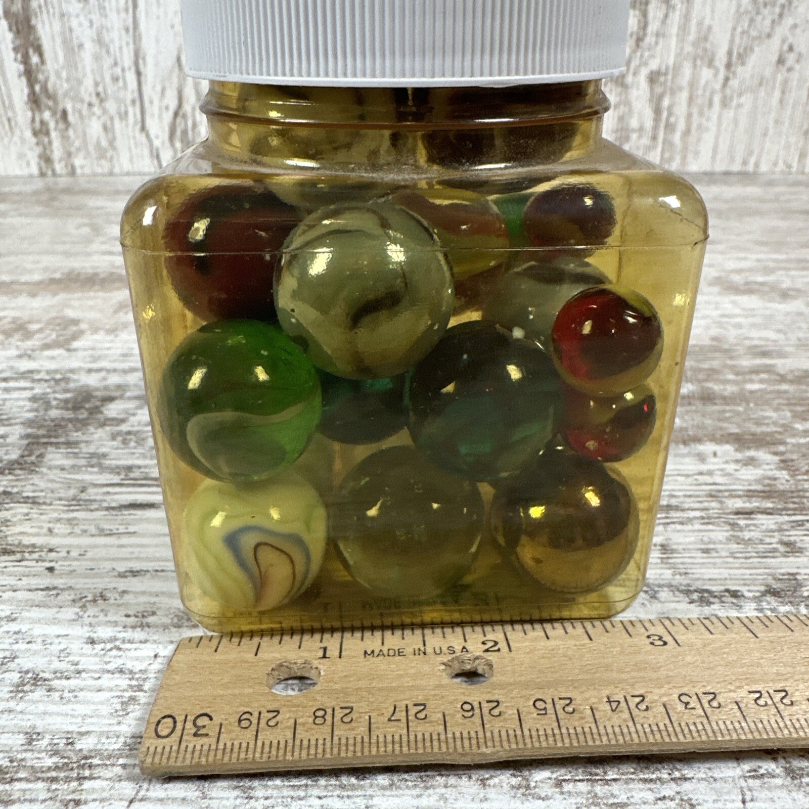 Vintage Marbles Moon Marble Company Bonner Springs KS Hand Blown 30 Total