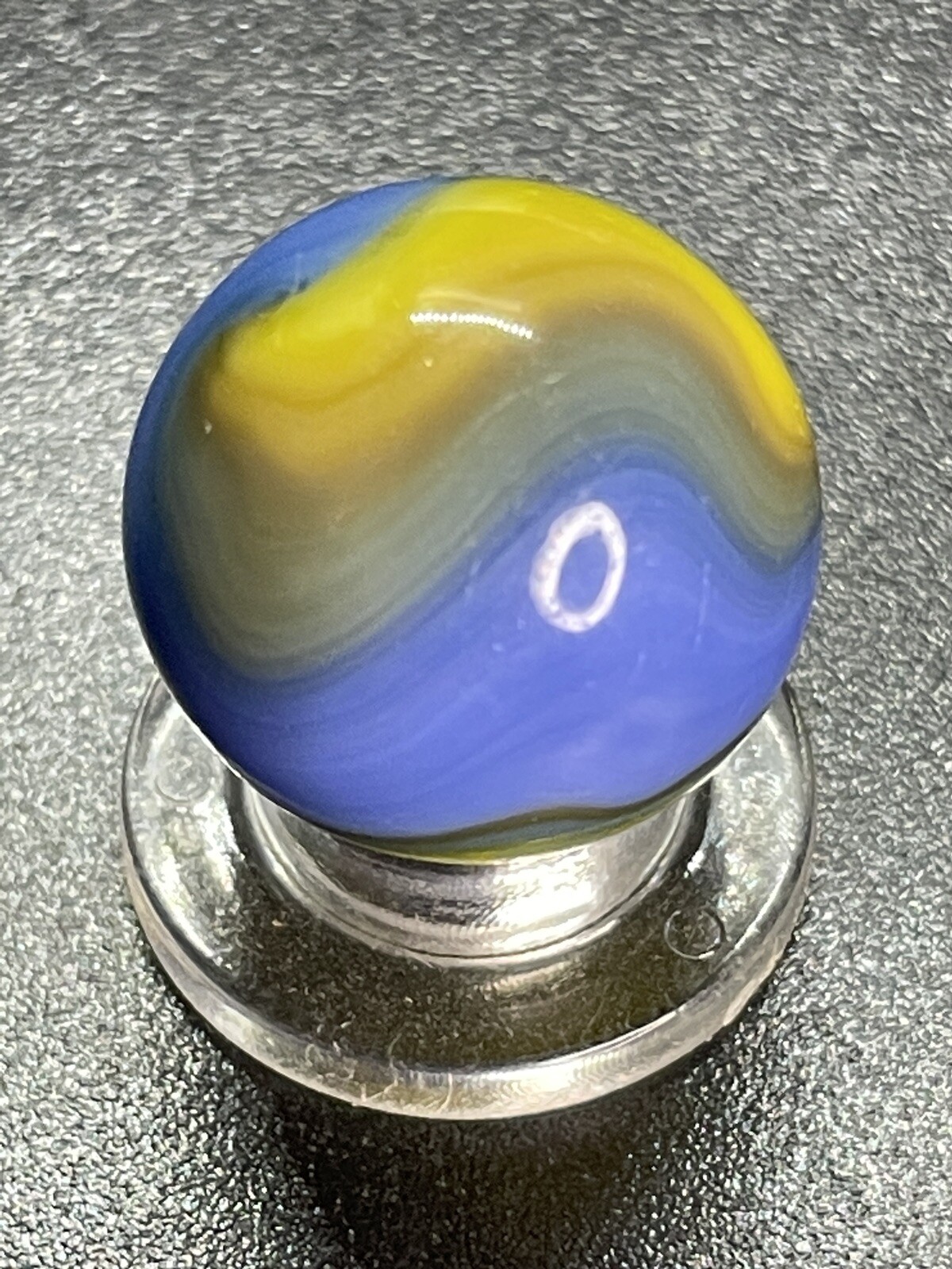 Akro Corkscrew Special Wonky Akro Corkscrew Marble Vintage Marbles 0.669”