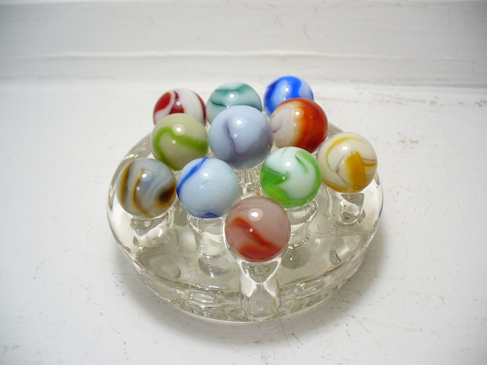 #1115 Marbles 11 pcs. Vintage West Virginia Swirls Alley, Champion