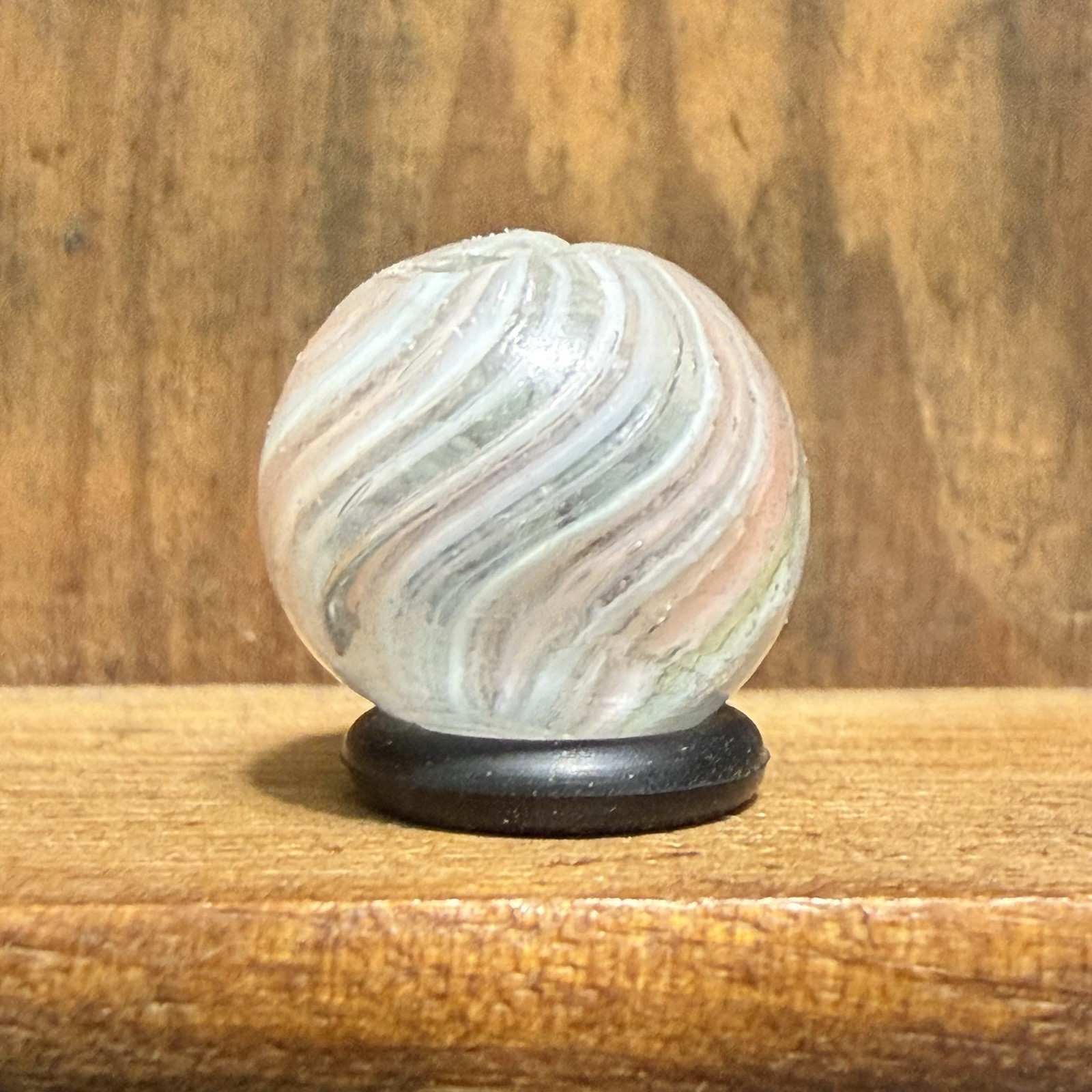 Antique German Handmade Joseph Coat / Onionskin Peewee Marble 1/2” Mint | 310