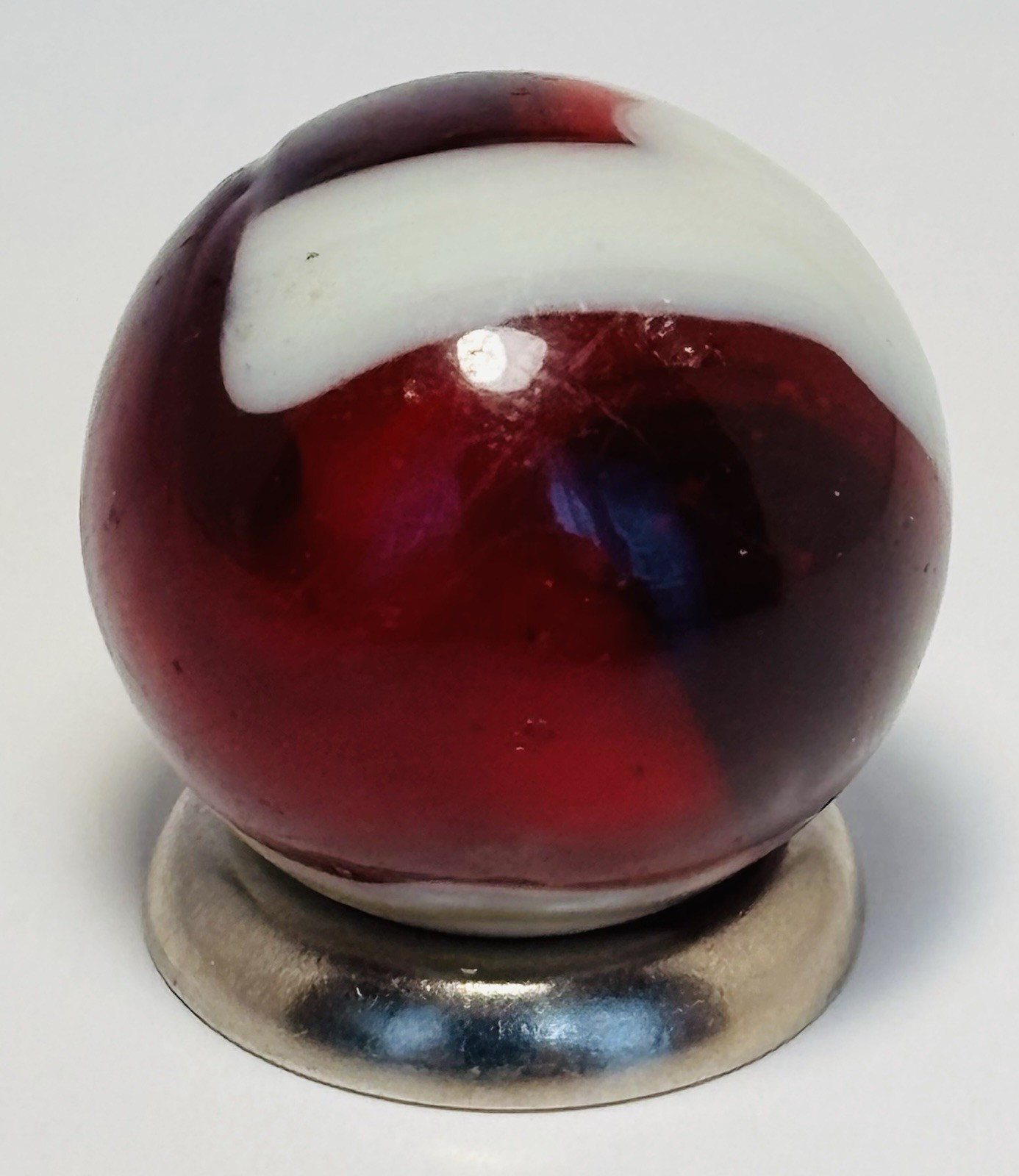 CAC Christensen Agate Company Bloodie Swirl .67” In Mint Condition