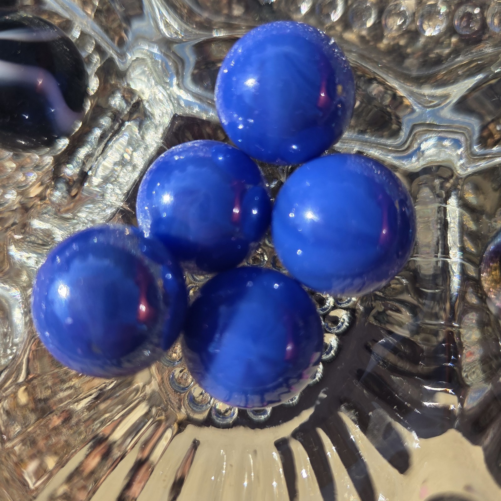 VTG Glass Marbles Lot Mixed Colors Cat Eye Swirl Iridescent Opaque 44 Count
