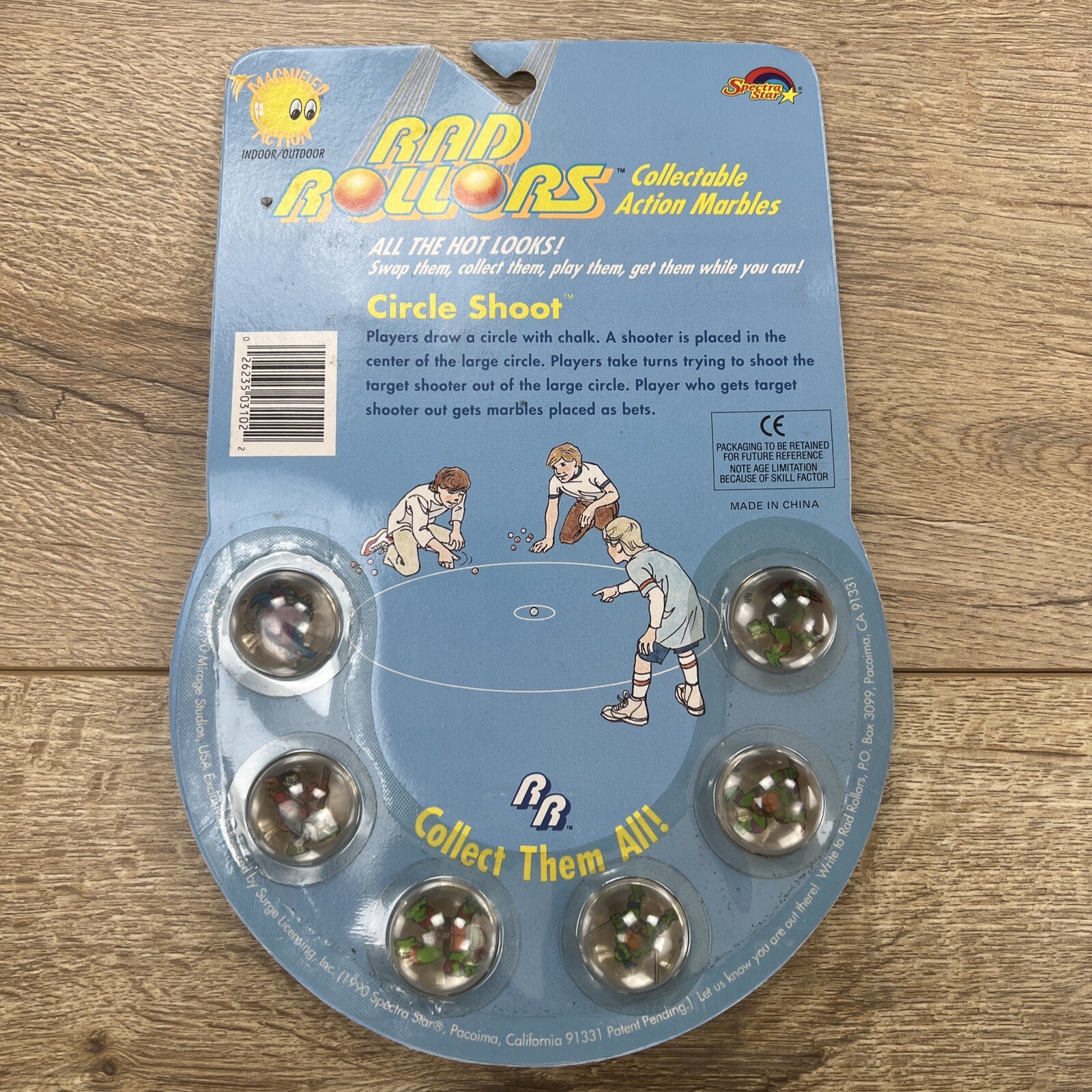 VTG Teenage Mutant Ninja Turtles RAD Rollers Action Marbles Collection Series 1