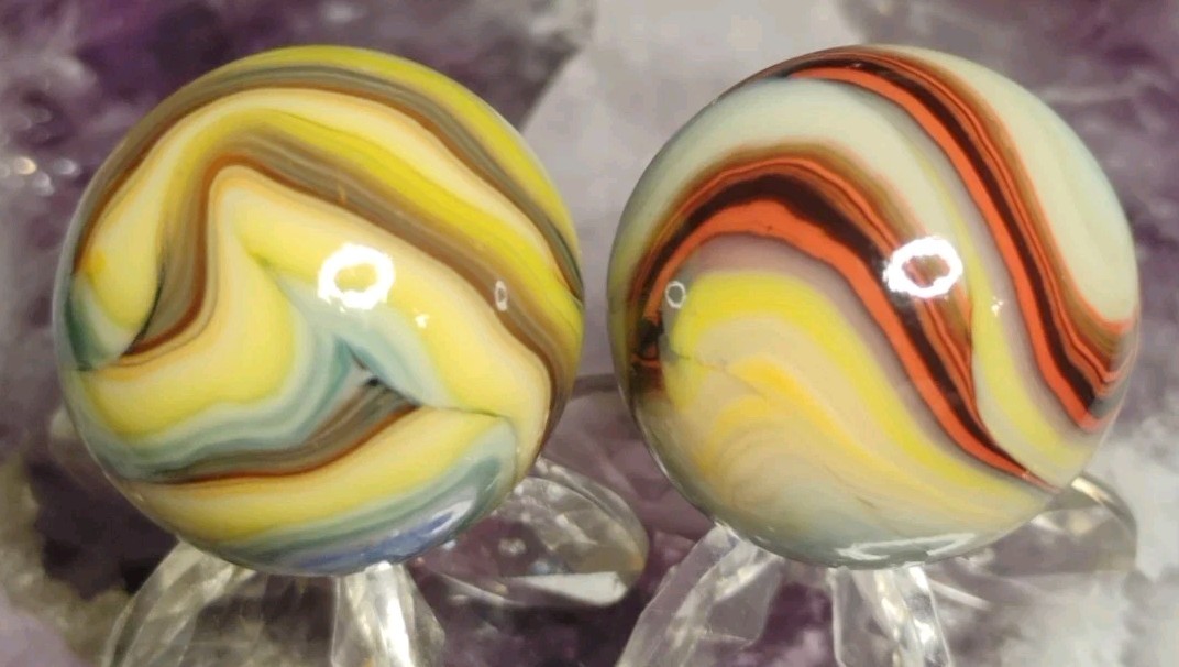 .77″ JABO MARBLES “LEO” 8/8/12 NM LOT X2
