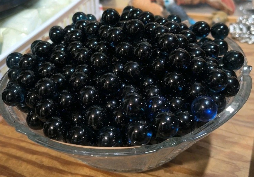 5 LBS OF 9/16″ +or- COBALT BLUE MARBLES