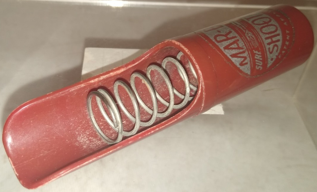 VINTAGE MAR-BEL MARBLE SHOOTER BROWN PLASTIC WORKS