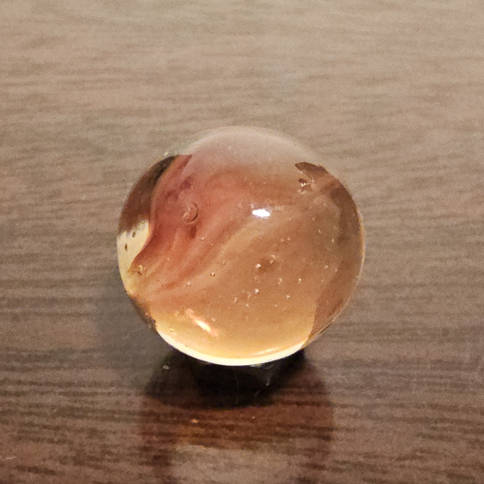 Vintage C. E. Bogard Rose 4 Lobe Hybrid Cats Eye .625 Glass Marble