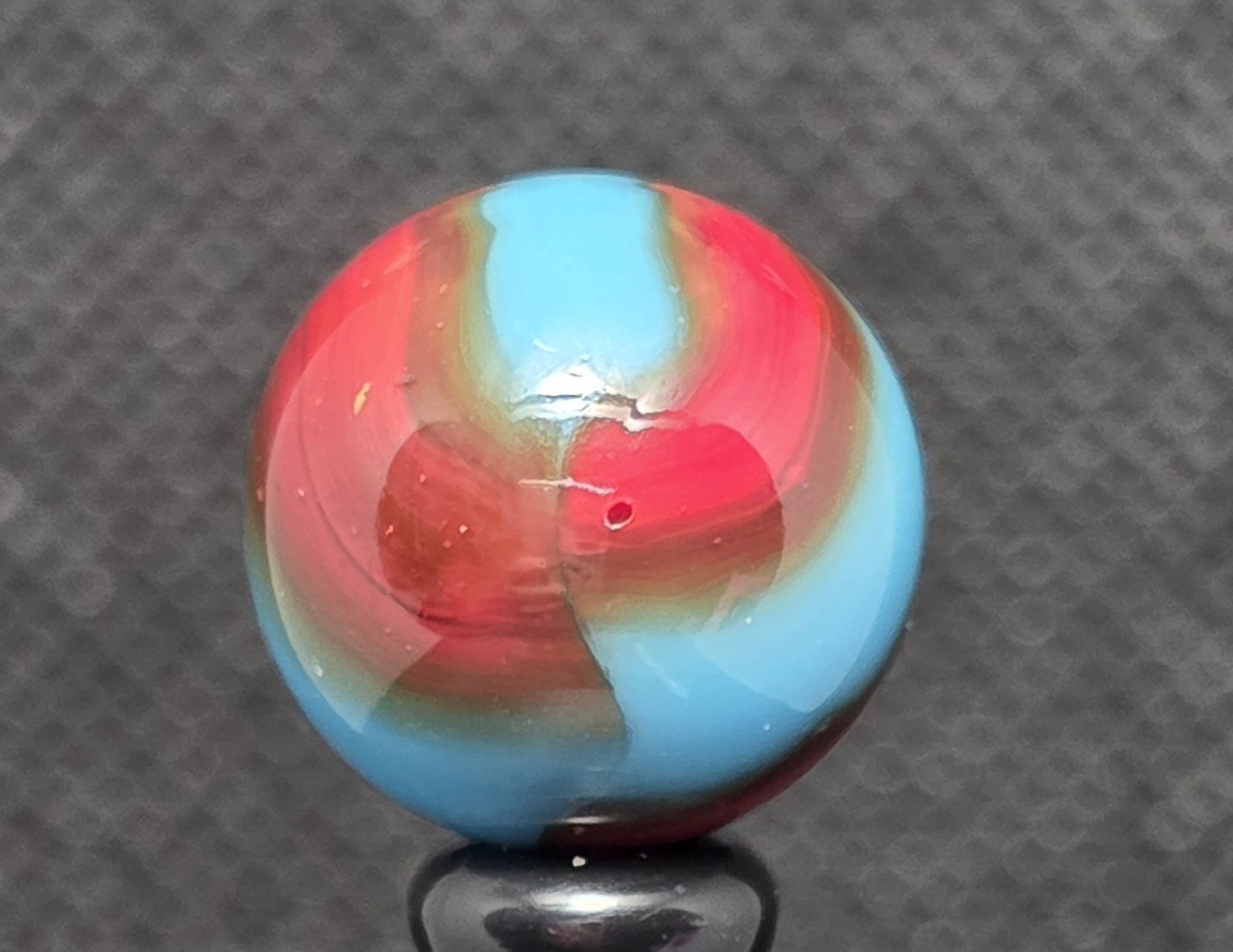 VINTAGE PELTIER NLR “BURNT SPIDERMAN” MARBLE MINT 0.63″