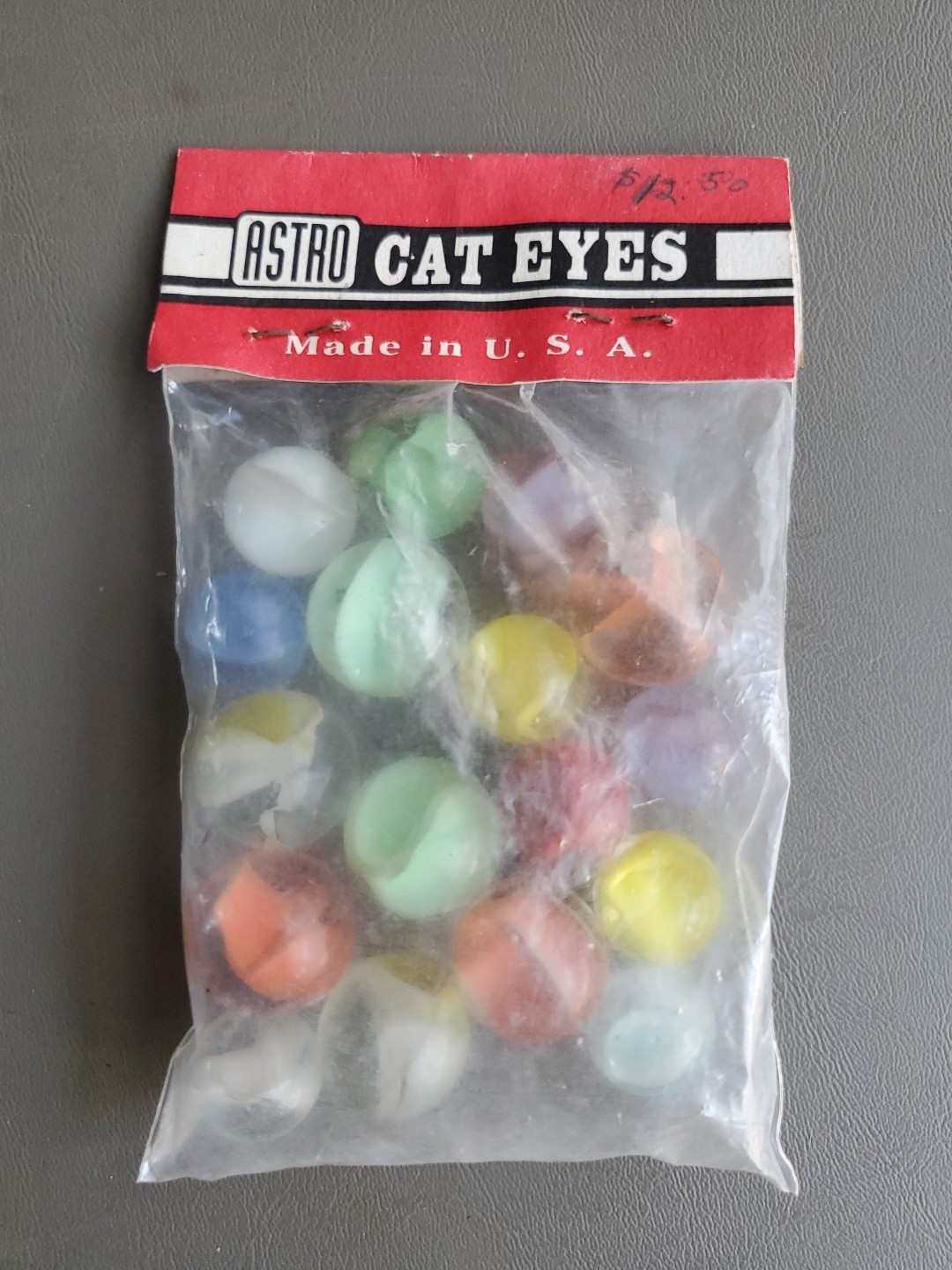 Vintage ASTRO CAT EYES MARBLES unopened package Original.
