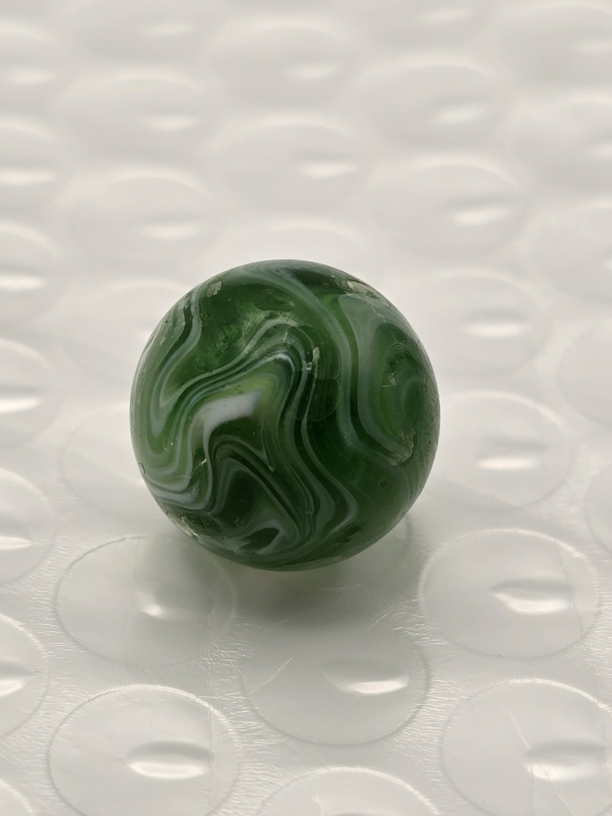 Christensen Agate, CAC Slag Marble. 5/8″ Mint. Stunning Example With Turkey Head