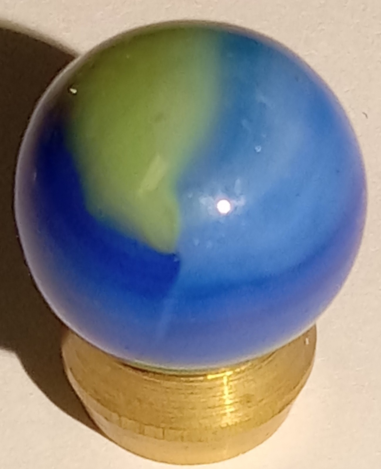 Vintage MARBLE KING Blended Dragonfly Cub Scout Rainbow 5/8″ St Marys Hybrid