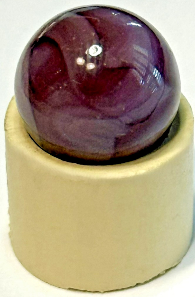 Vintage Akro Agate Co. Royal Swirl Amethyst 17/32″ Marble